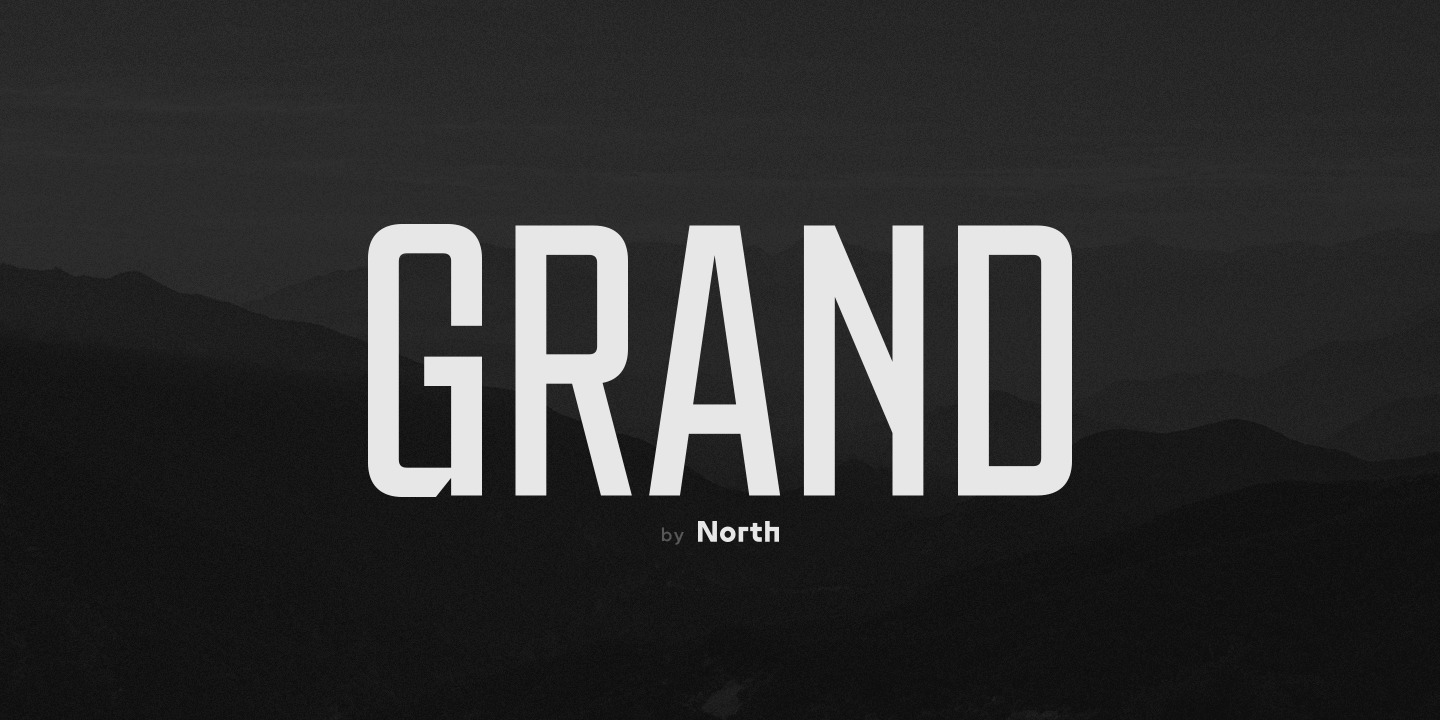 Пример шрифта Grand